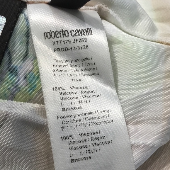 Roberto Cavalli Floral Sleeveless Dress shoulder Pin - EU38 - Picture 9 of 10